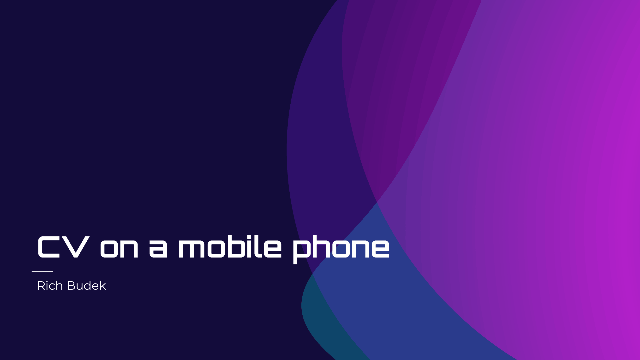Reimagine-cv on cellphone